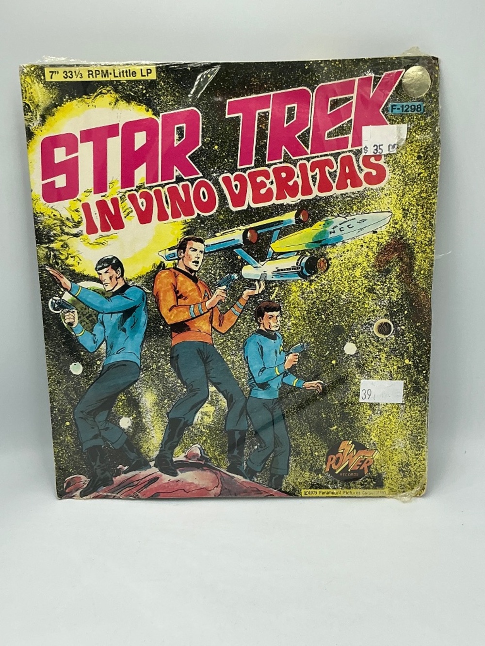 Star Trek In Vino Veritas 7" Vinyl LP Power Records 1975 Sealed Vintage F-1298